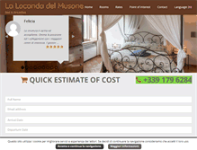 Tablet Screenshot of lalocandadelmusone.it